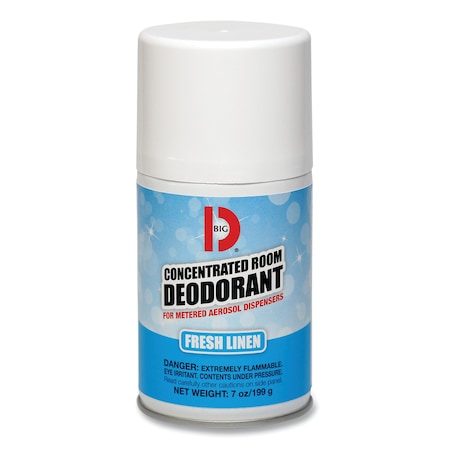 Big D Metered Concentrated Room Deodorant, Fresh Linen Scent, 7oz, PK12 047200